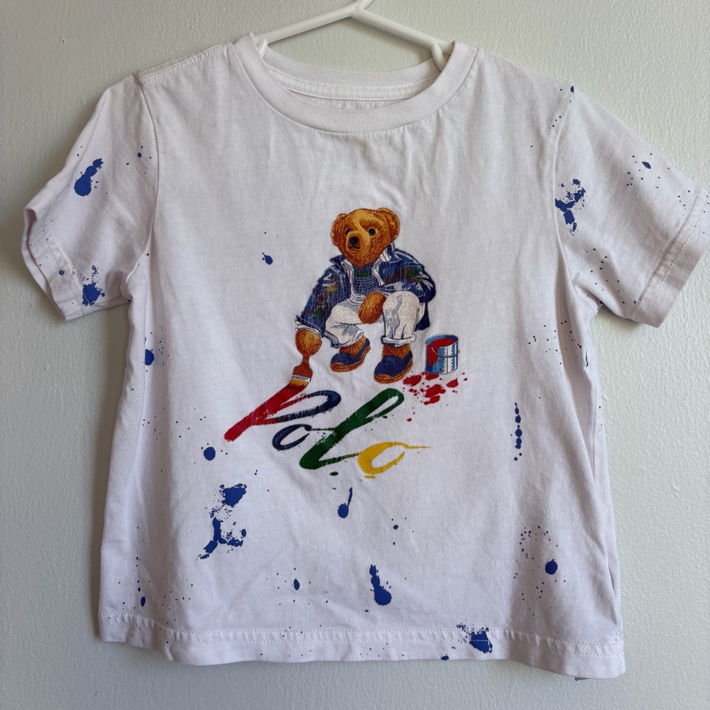 Polo by Ralph Lauren Kids White Bear Graphic Tee